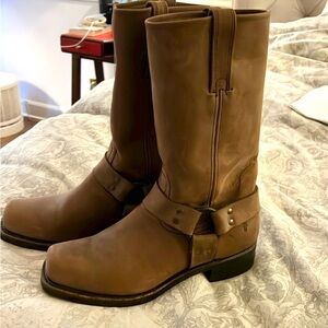 Frye Harness Boots Brown Women’s Size 10 or Men’s Size 9 Never Worn!
